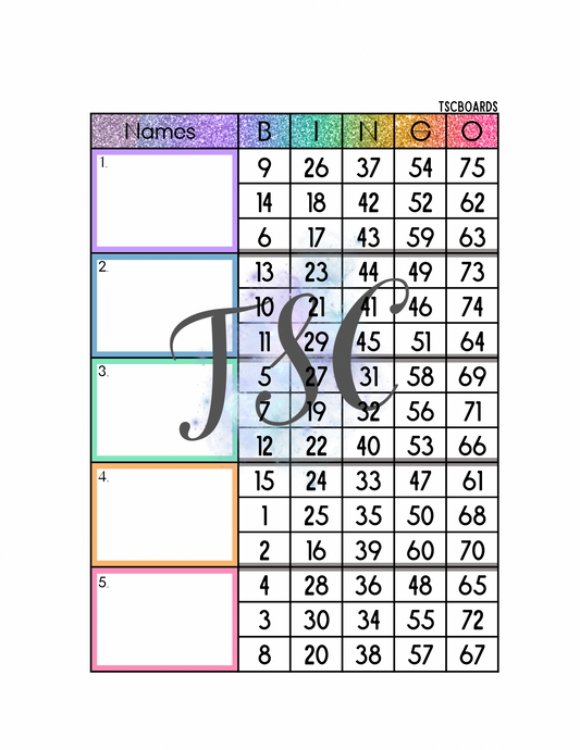 Rainbow Block 1-75 Mixed