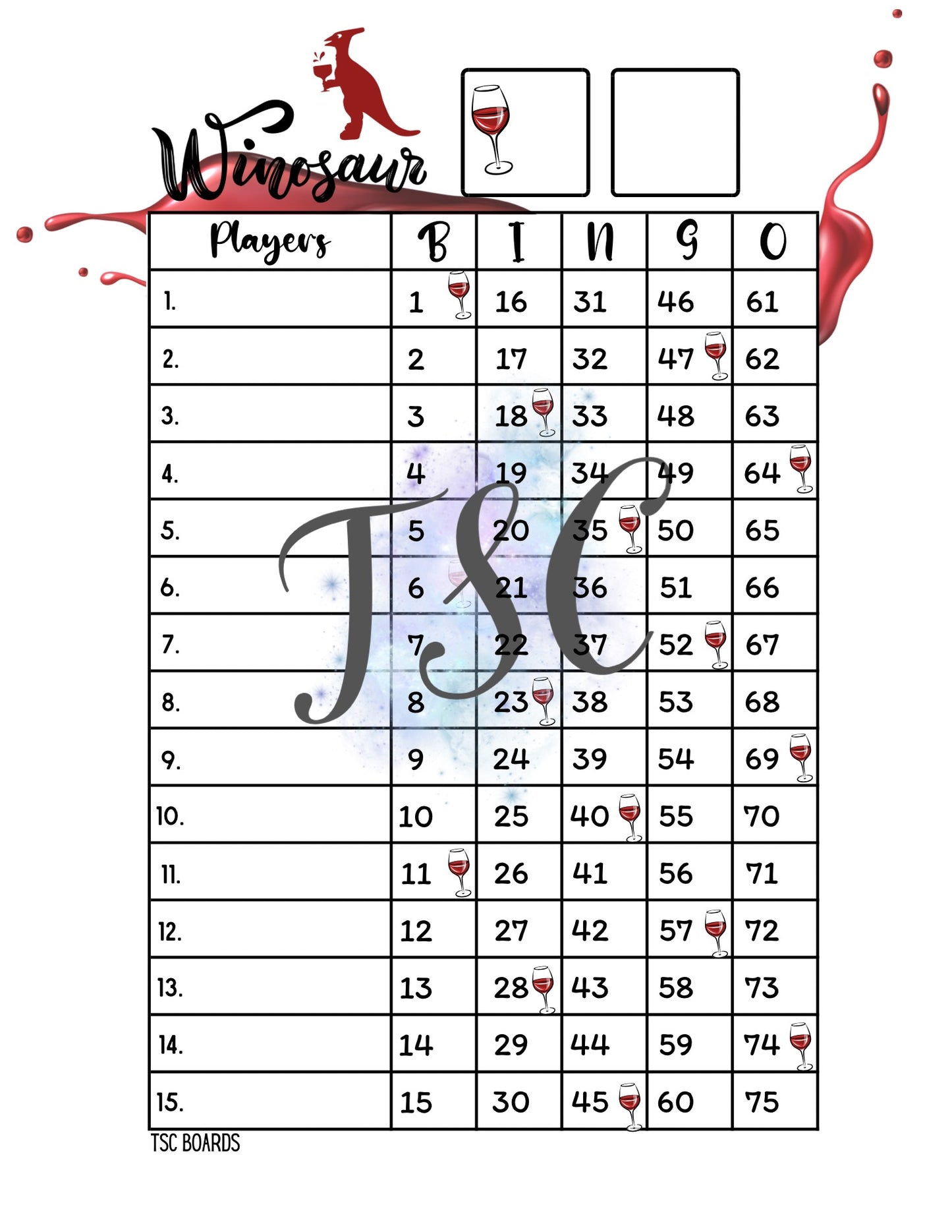 Winosaur Board 1-75 Mixed