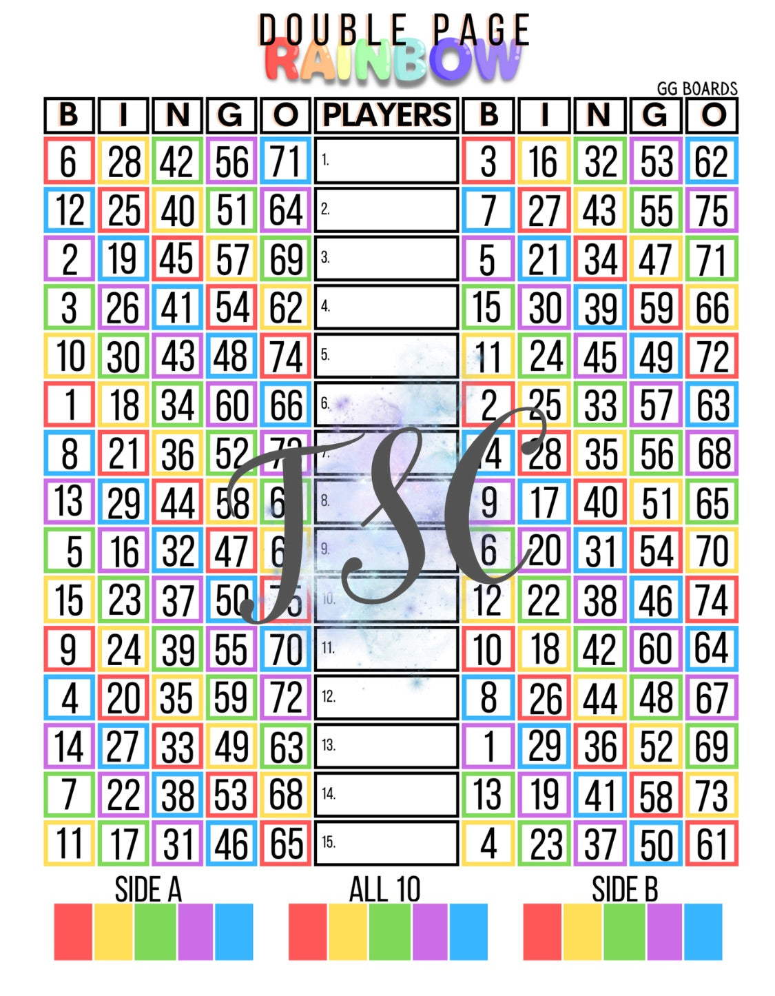 Double Page Rainbow 1-75 Mixed