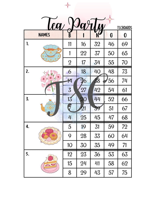 Tea Party Block 1-75 Mixed