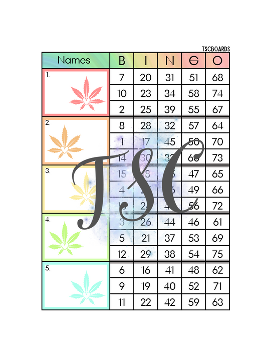 Rainbow Weed Leaf Block 1-75 Ball