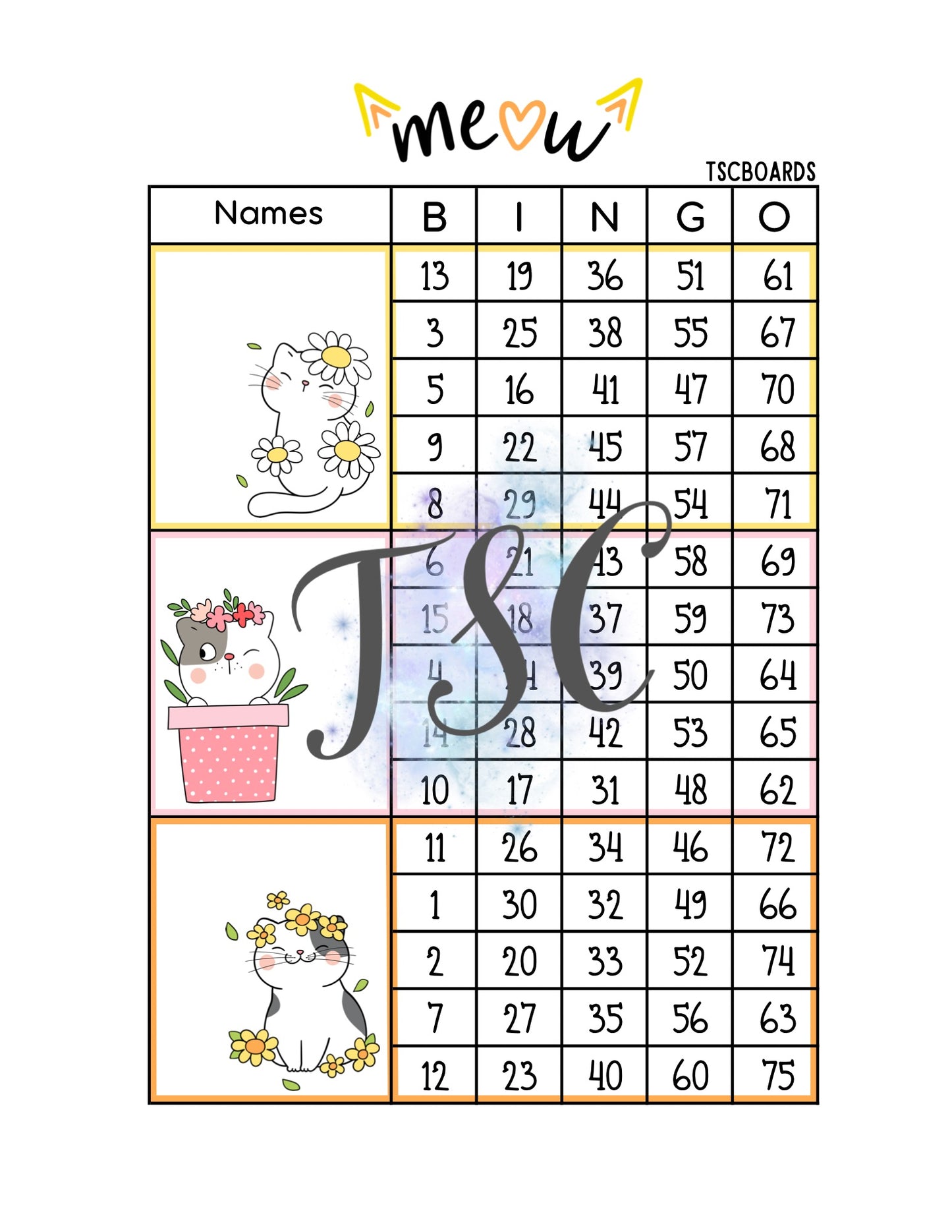 Meow Mega Block 1-75 Mixed