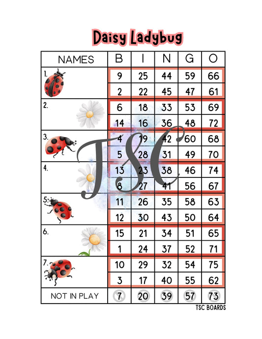 Daisy Ladybug Mini Block 1-75 Ball