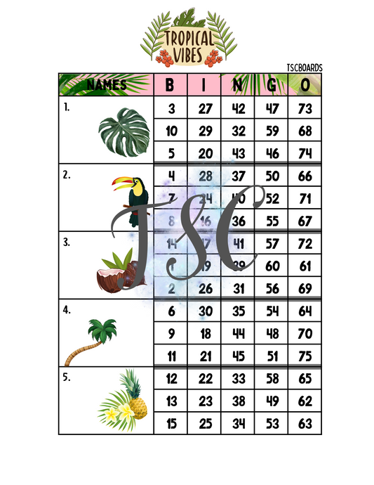 Tropical Vibes Block 1-75 Mixed