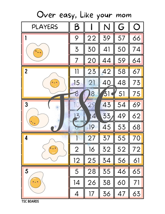Over Easy Block 1-75 Mixed