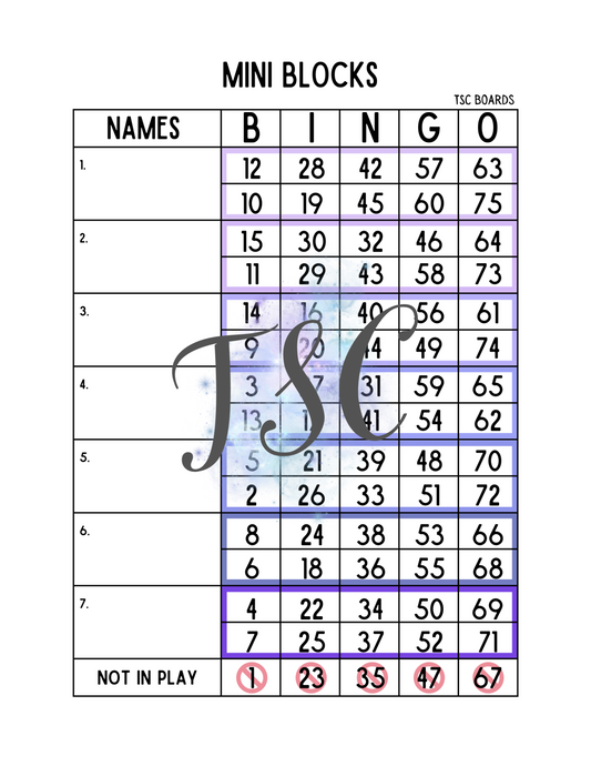 Mini Block 1-75 Mixed
