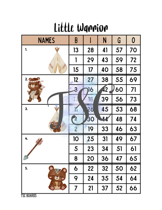 Little Warrior Block 1-75 Mixed