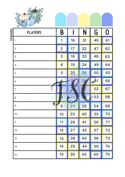 Blue Pumpkin Board 1-75 Ball