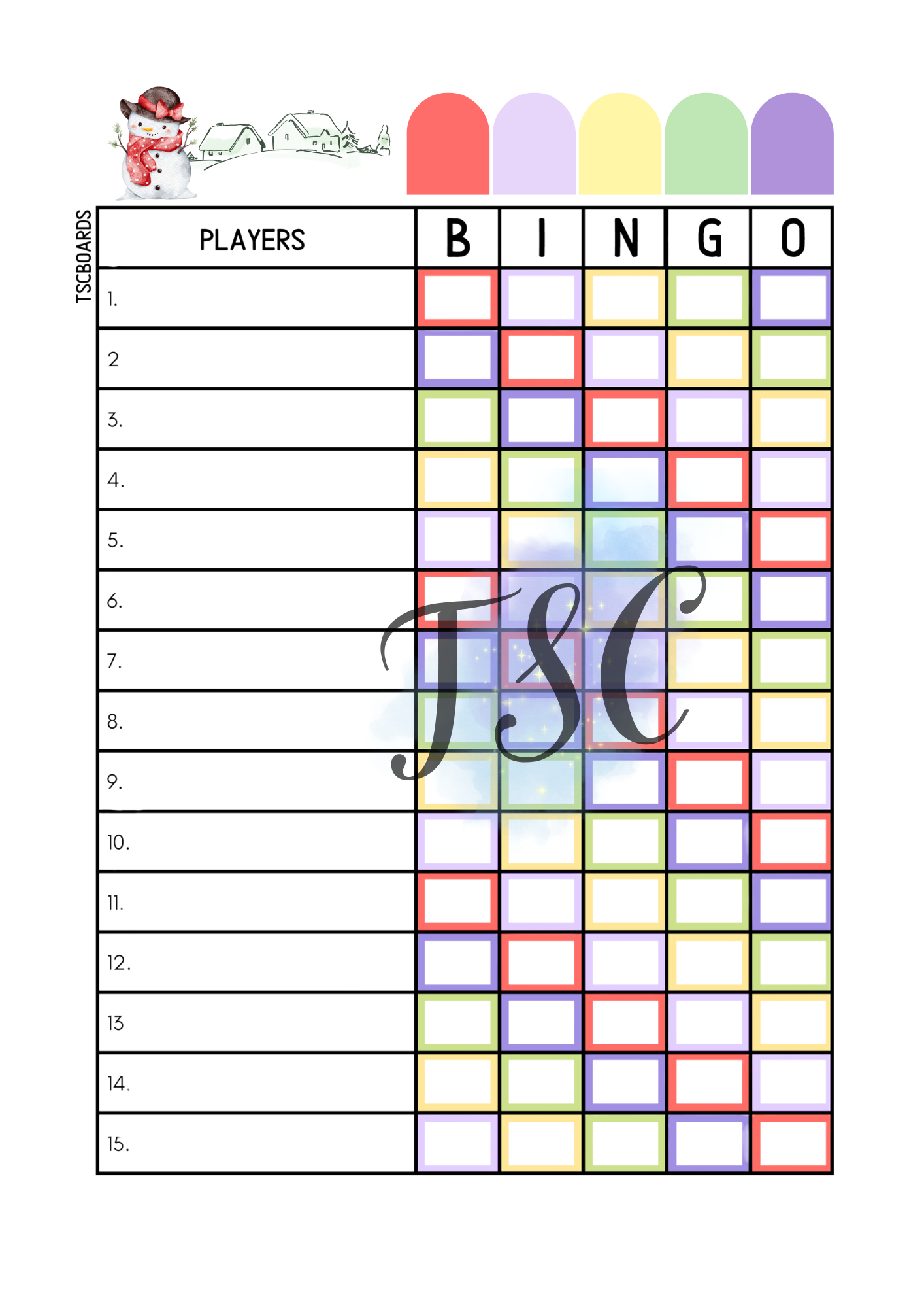 Snowy Village Board 1-75 Ball