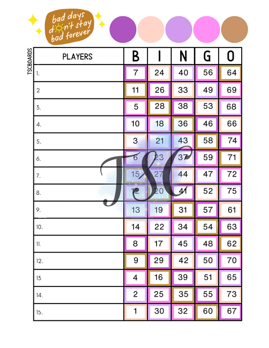 Bad Days Dont Stay Rainbow Board 1-75 Ball