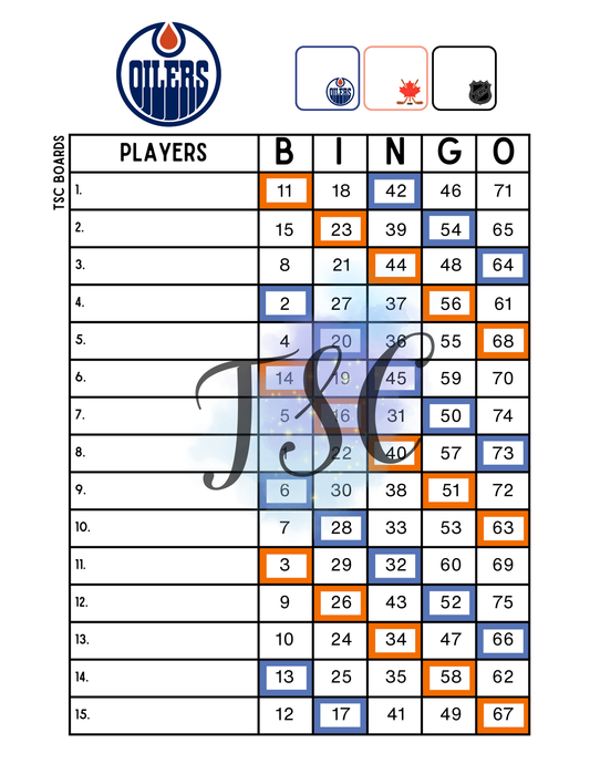 2 Colour Oiler Board 1-75 Ball