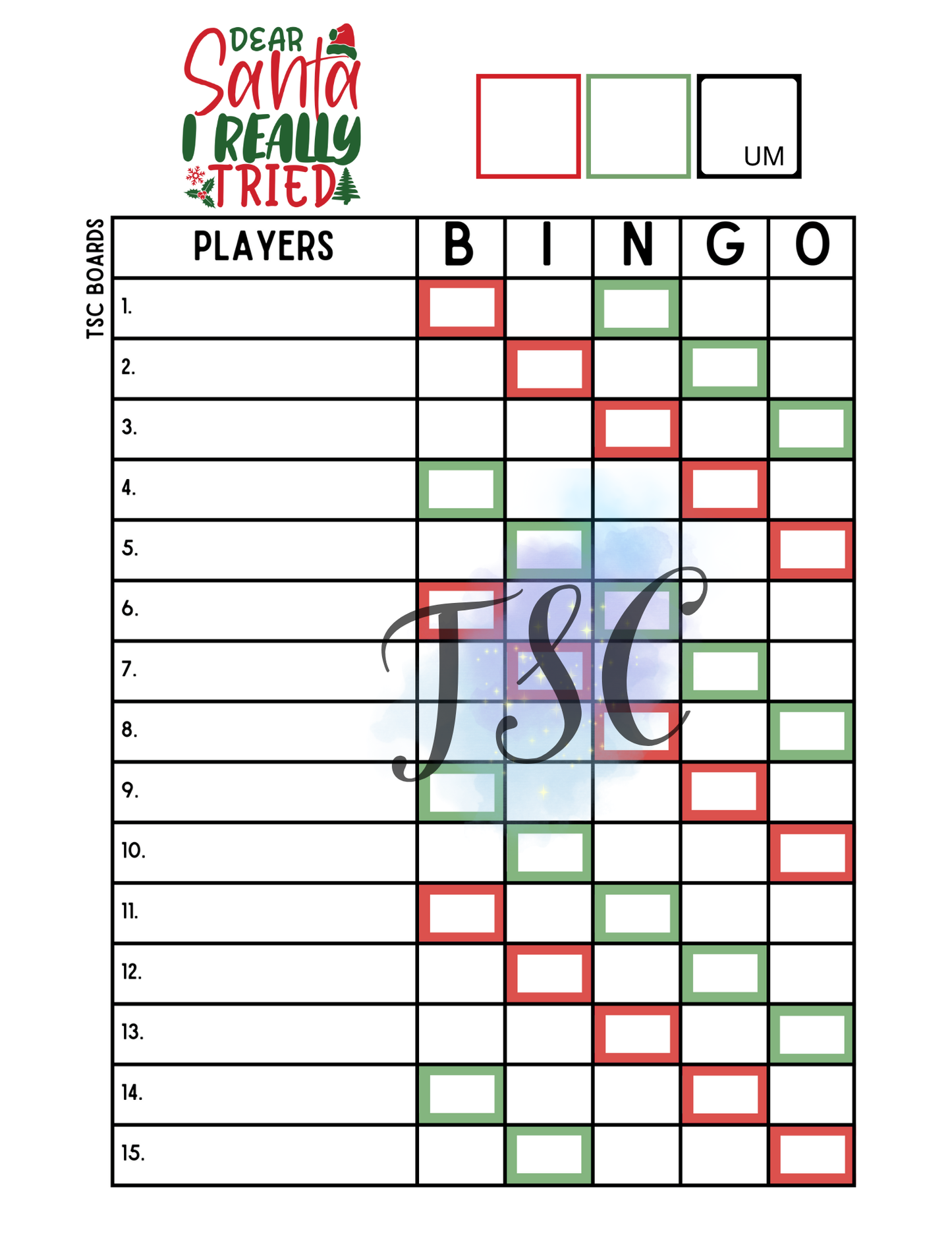 2 Colour Santa I really tried 1-75 Ball