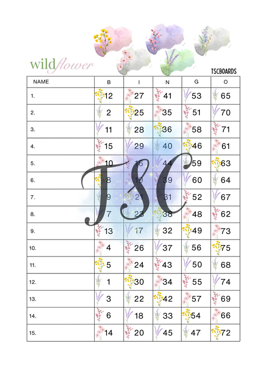 Wild Flower Rainbow 1-75 Ball