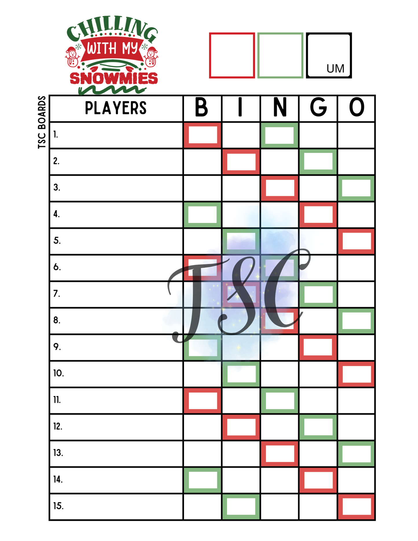 2 Colour Chilling with my Snowmies 1-75 Ball