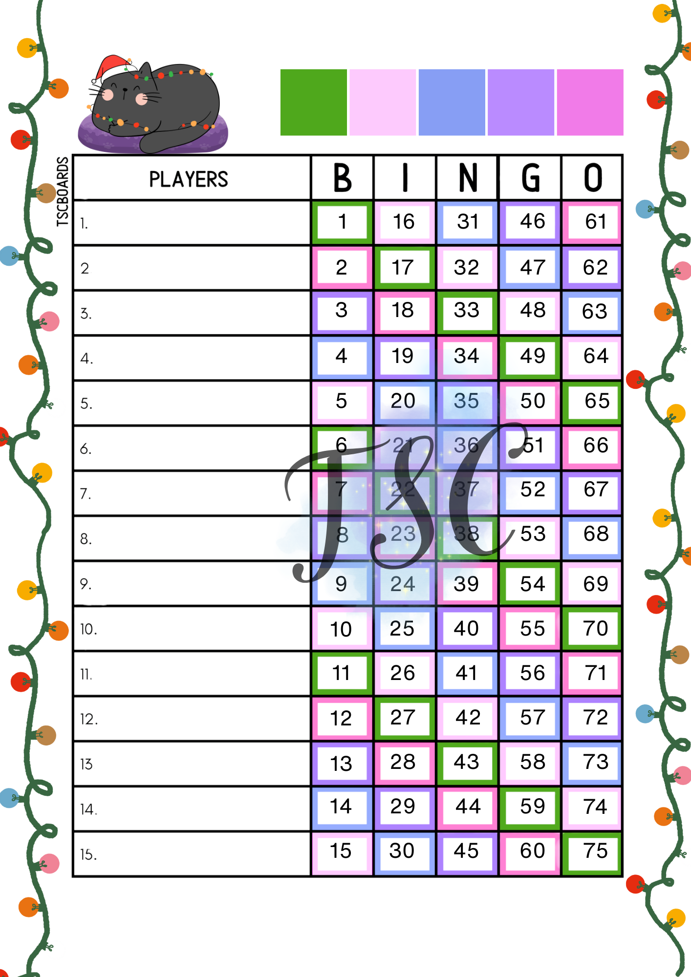 Christmas Kitty 1-75 Ball