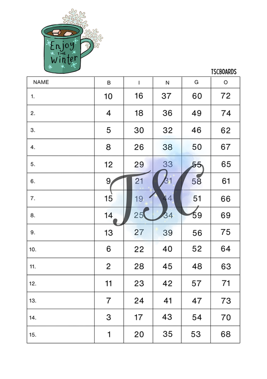 Enjoy the Winter 1-75 Ball