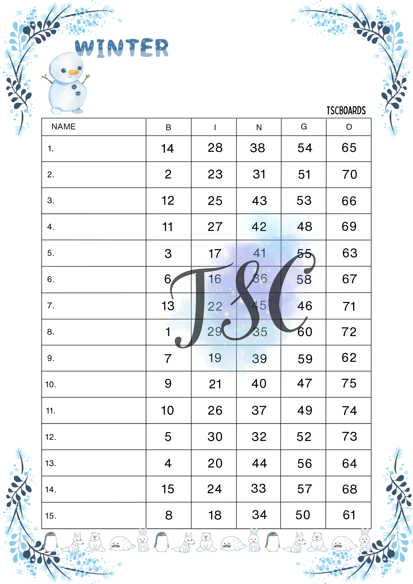 Winter Snow Page 1-75 Ball