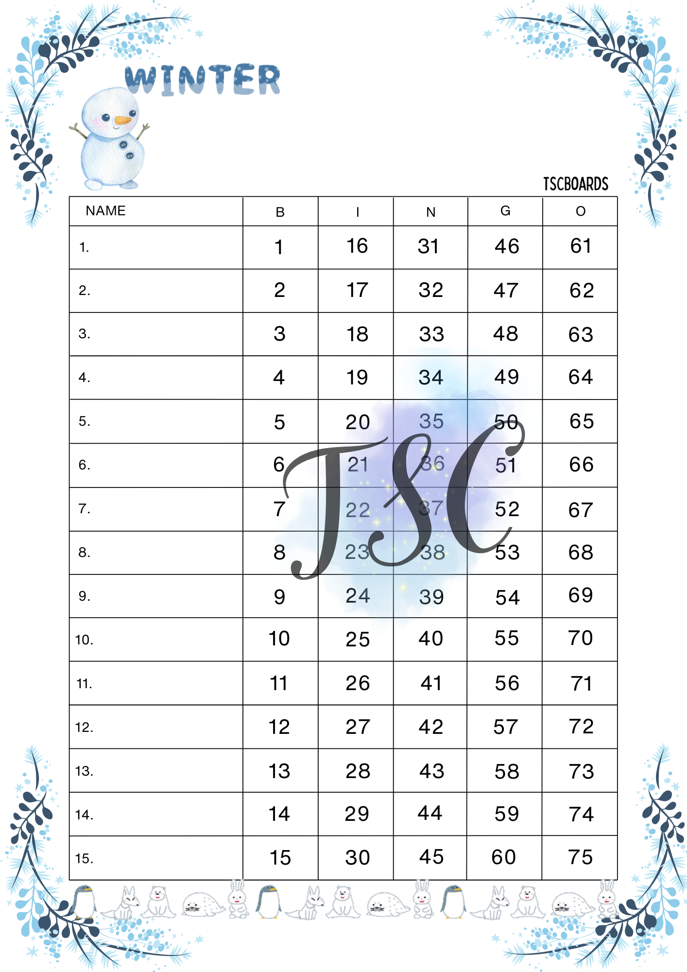 Winter Snow Page 1-75 Ball