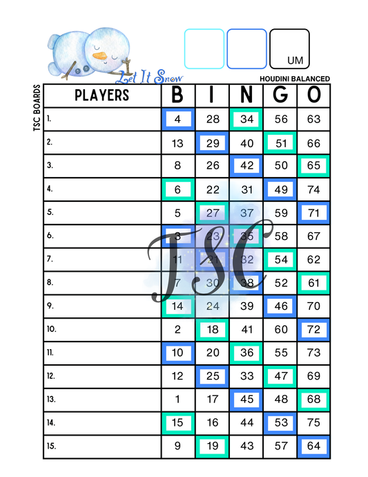 2 Colour Let it Snow Houdini 1-75 Ball