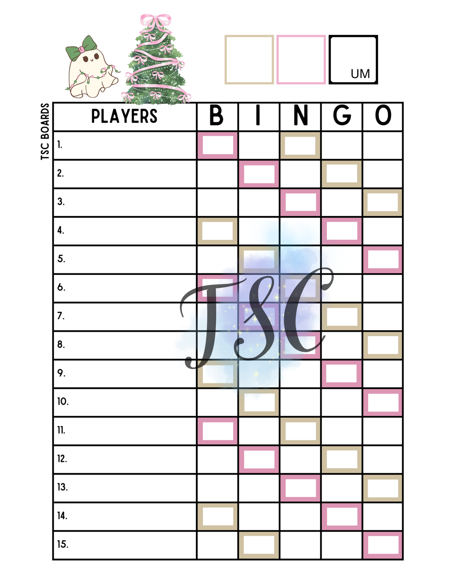 2 Colour Ghost Christmas 1-75 Ball