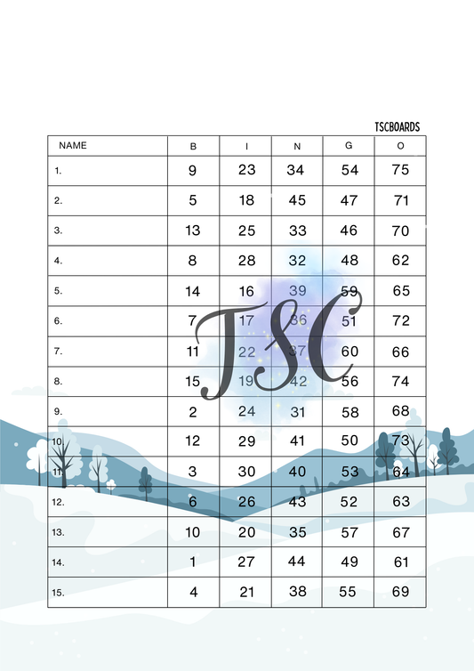 Winterscape Board 1-75 Ball