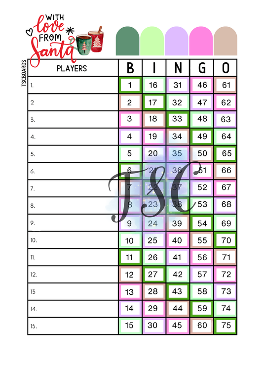 With Love From Santa 1-75 Ball