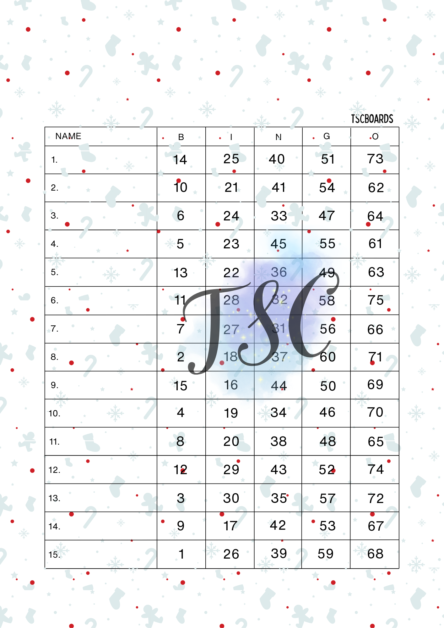 Candy Cane Winter 1-75 Ball