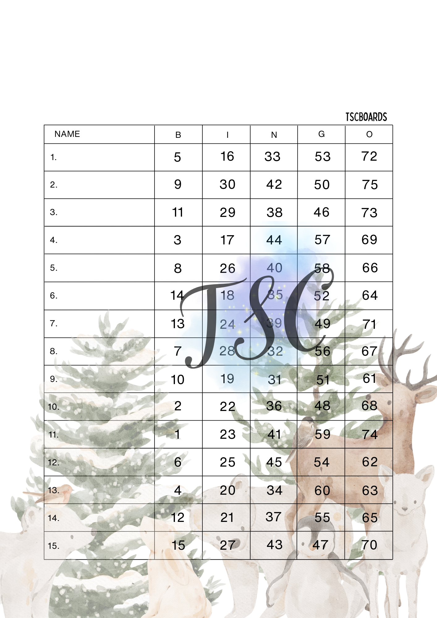 Winter Critters 1-75 Ball