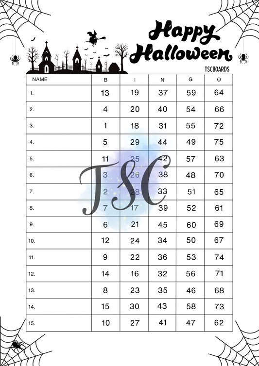 Happy Halloween 1-75 Ball