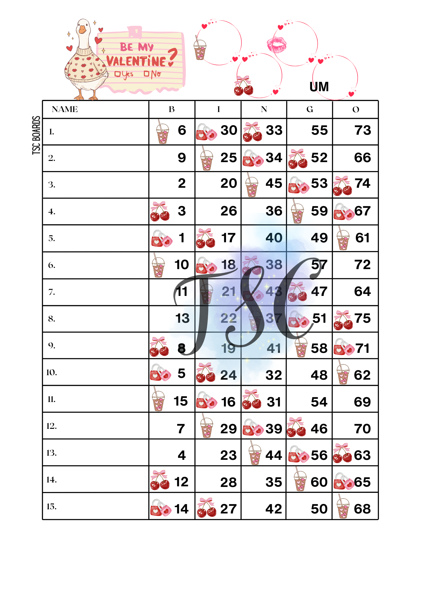 Be Mine Ducks 3 Colour 1-75 Ball