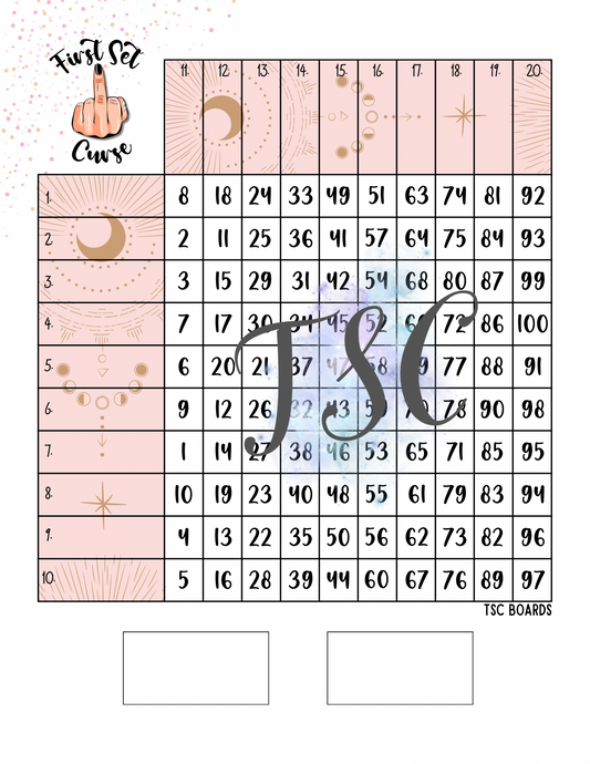 First Set Curse Grid 1-100 Ball