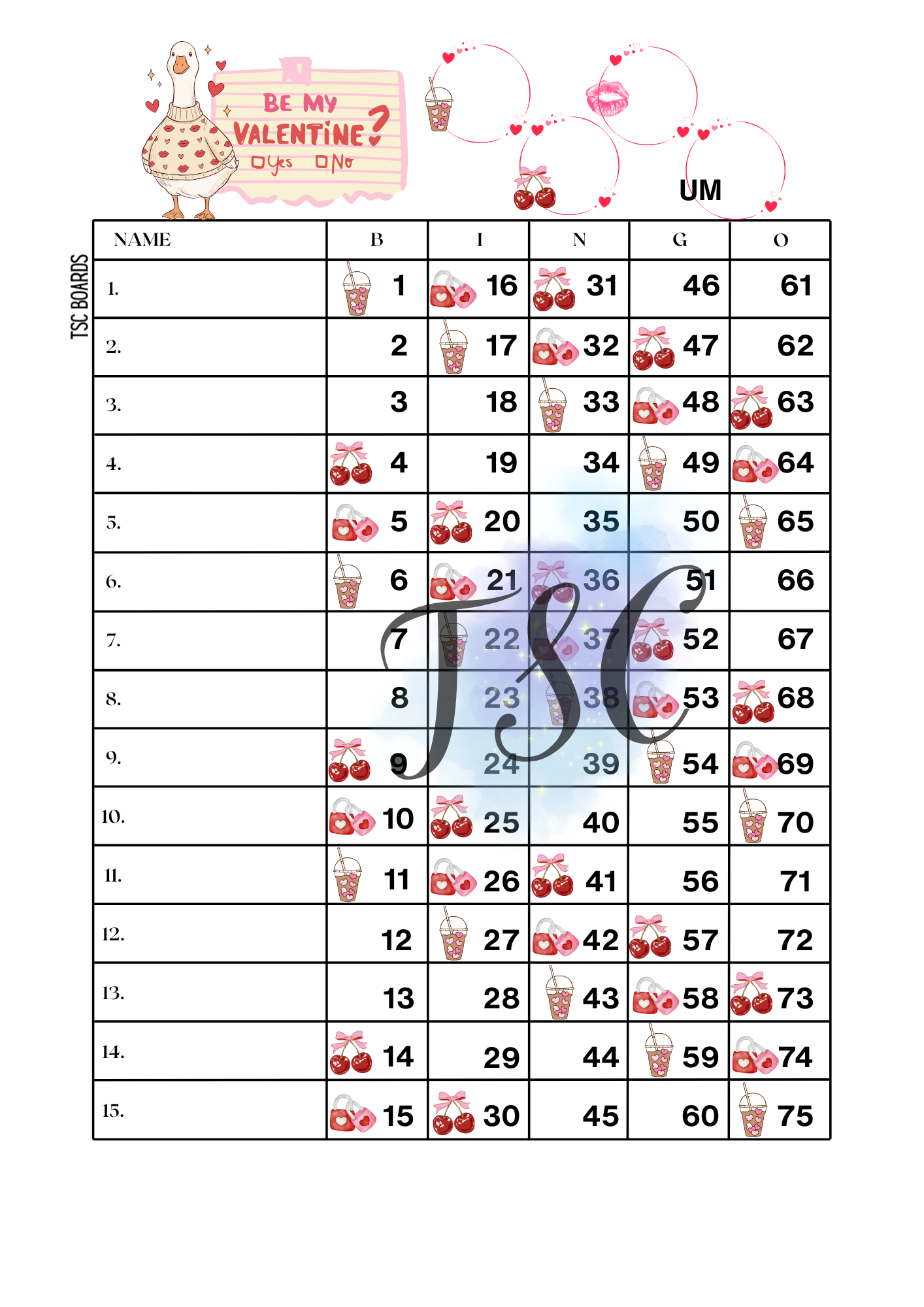 Be Mine Ducks 3 Colour 1-75 Ball