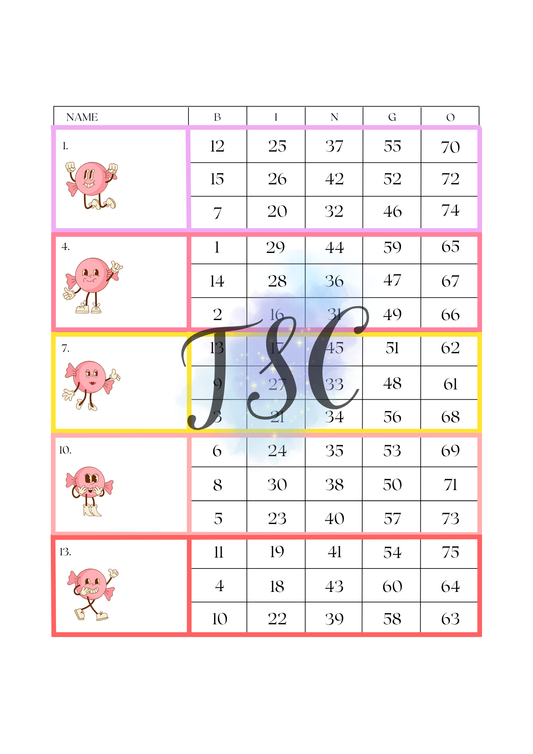 Candy Blocks 1-75 Ball