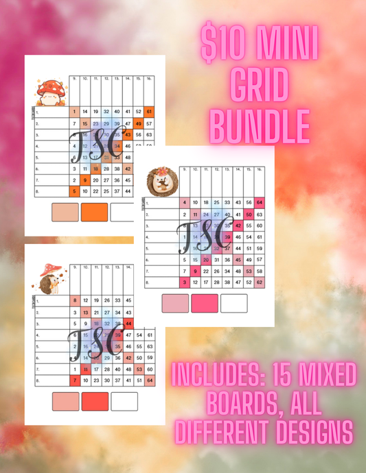 Fall Mini Grid Bundle 15 Boards