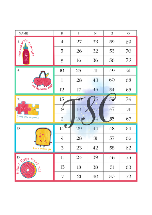Feeling the Love Blocks 1-75 Ball
