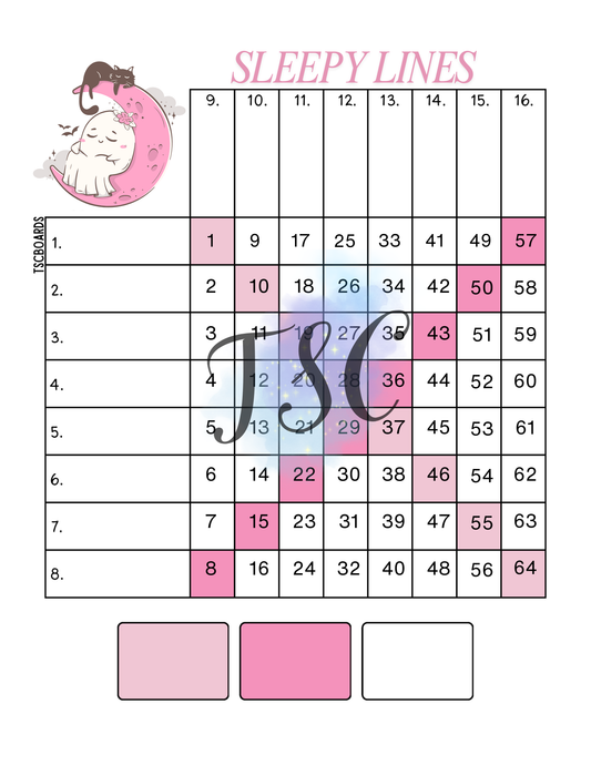 Sleepy Lines Ghost Mini Grid 1-64 Ball
