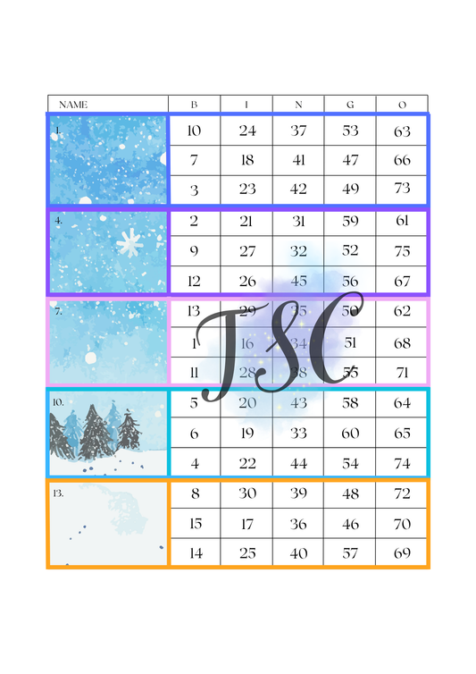 Snowy Land Blocks 1-75 Ball