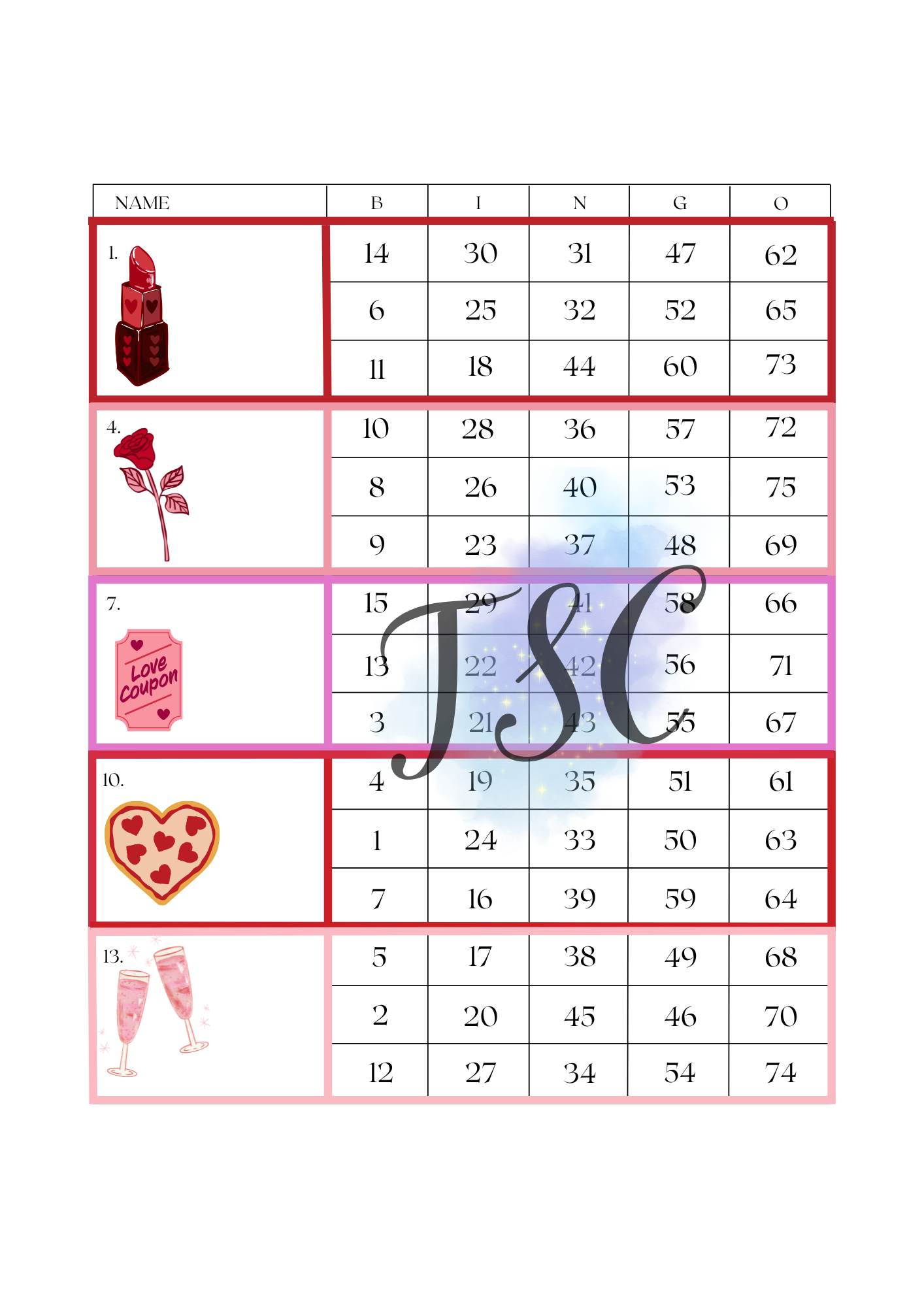 Valentine's items p2 Blocks 1-75 Ball