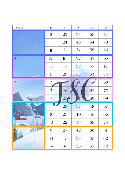 Snowscape Blocks 1-75 Ball