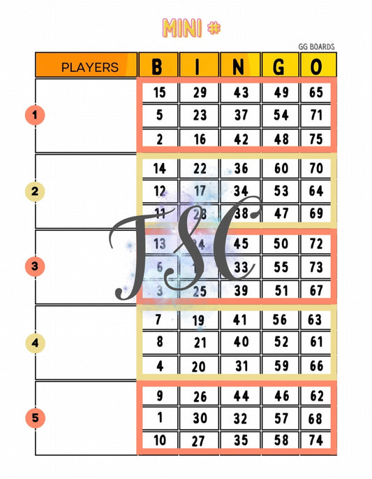 Block Mini Orange 1-75 Mixed