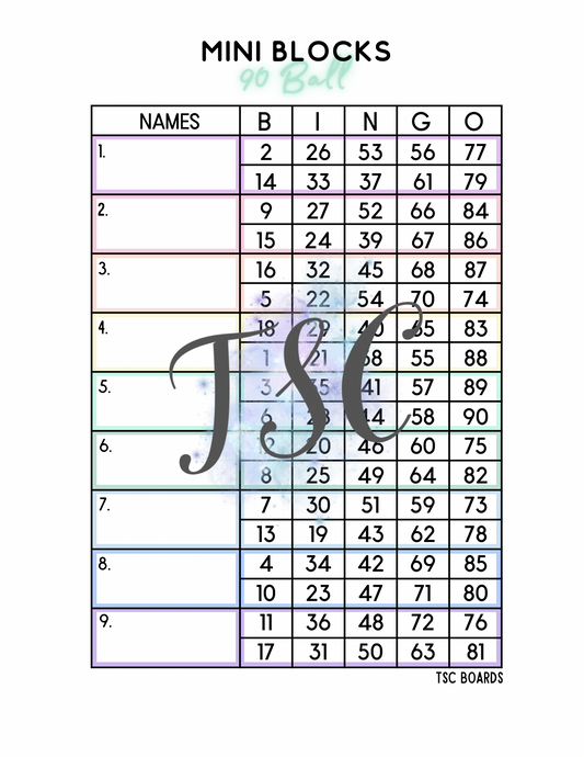 Mini Block 1-90 Mixed