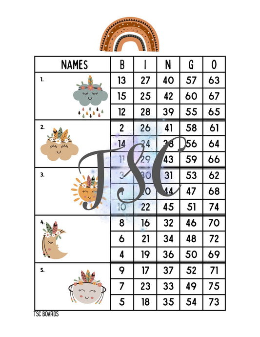 Boho Rainbow Block 1-75 Mixed