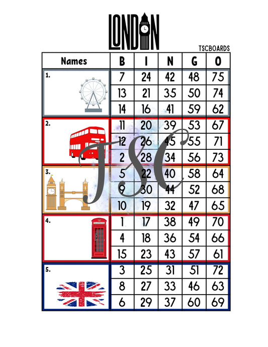 London Block 1-75 Mixed