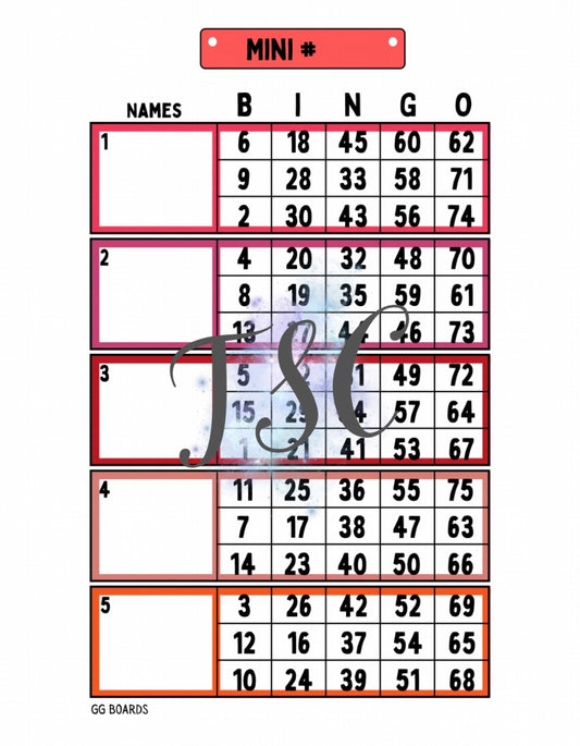 Block Mini Red 1-75 Mixed