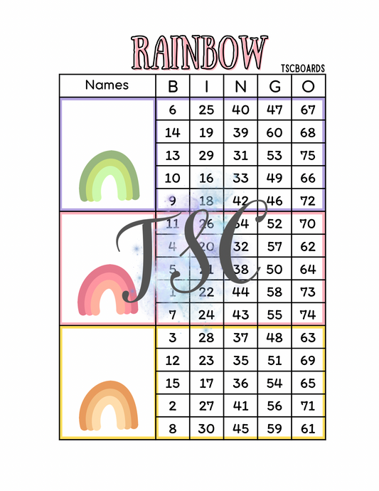 Rainbow Mega Block 1-75 Mixed