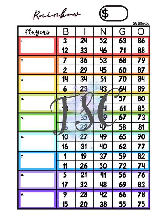 Rainbow Mini Block 1-90 Mixed