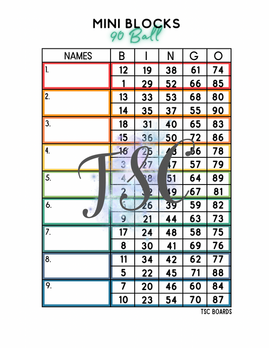 Mini Block 1-90 Mixed