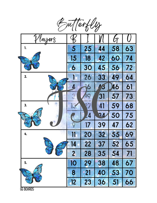 Blue Butterfly Block 1-75 Mixed