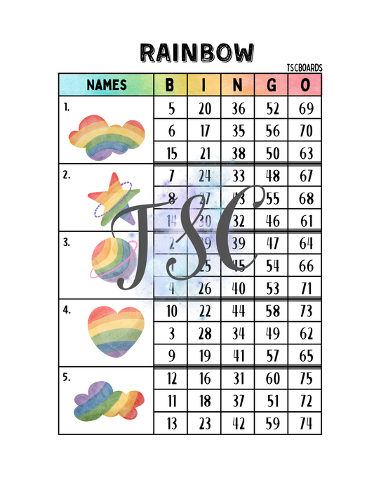 Rainbow Block 1-75 Mixed