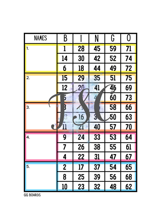 Rainbow Block 1-75 Mixed